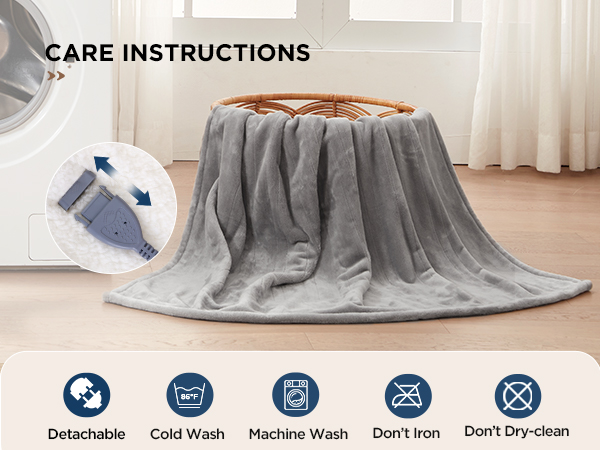 heating blanket throw