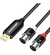 HOSONGIN MIDI to USB Cable Adapter 6 Feet,MIDI Cable to USB Interface with Input&amp;Output Connected...
