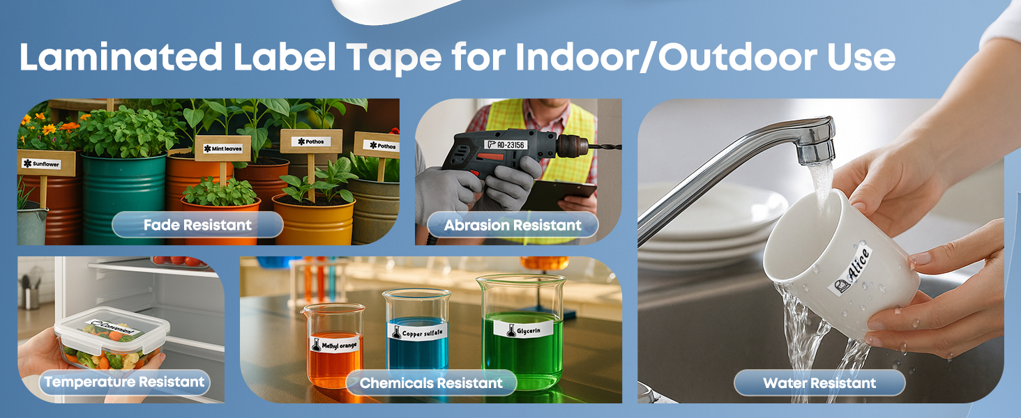 Compatible with Brother PT-D210 D220 1280 H110 1880 D400 P710BT Refills