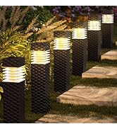 Jyoiat 6 Pack Outdoor Solar Pathway Lights - Solar Landscape Lights Outdoor Walkway Solar Garden ...