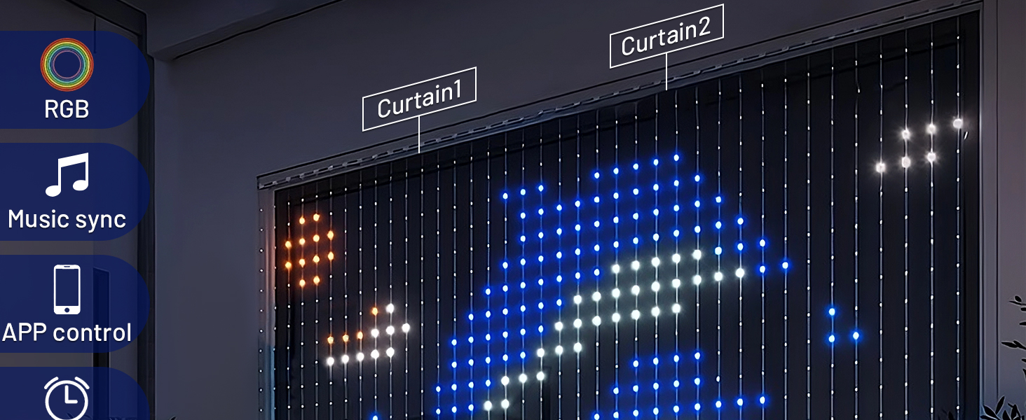 Smart Curtain Lights