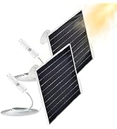 TAVT 2 Pcs 9W 5V Solar Panels—IP65 Waterproof Camera SolarPanel [360°Adjustable Stand] [High Effi...