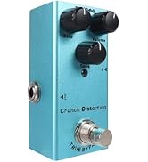 Electric Guitar Effects Pedal Portable Single Type Compact Aluminum Alloy Crunch Distortion Guita...