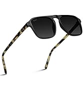 WearMe Pro Polarized Aviator One-Bridge Modern Square Mens Sunglasses