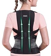 Omples Posture Corrector for Women and Men Back Brace Straightener Shoulder Upright Support Train...