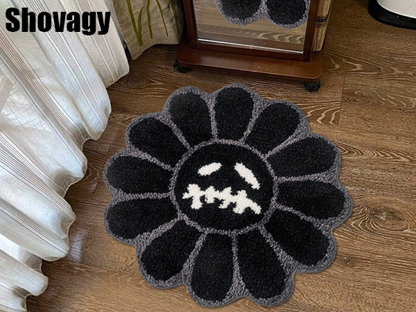 Trippy Smile Face Rug