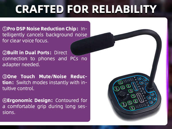 Noise Reduction&amp;One-Touch Mute