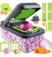 SpaceHacks 12-in-1 Vegetable Chopper, Kitchen Gadgets, Veggie Chopper, Food Chopper, Onion Choppe...