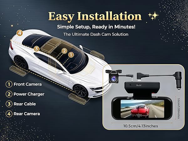 Easy Installation Dash Cam