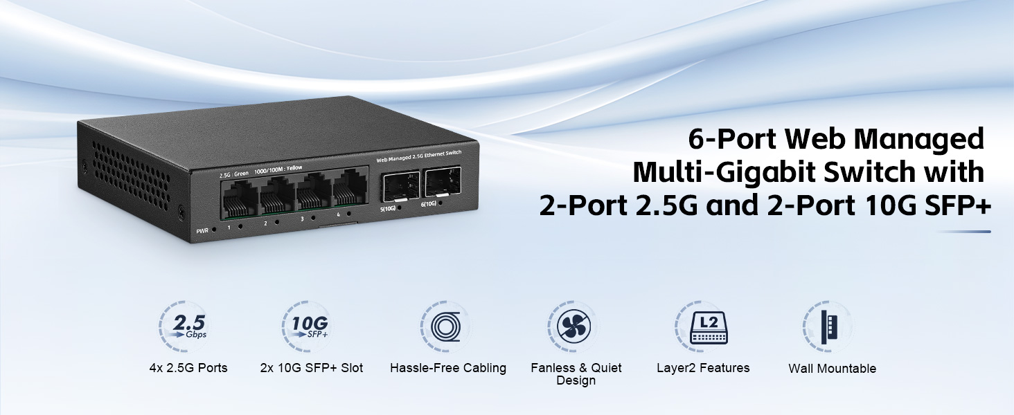4-Port 2.5G Web Managed Ethernet Switch