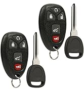 Key Fob Keyless Entry Remote with Ignition Key fits Chevy Suburban Tahoe Traverse/GMC Acadia Yuko...