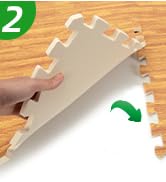 Connect mat pieces likea puzzle