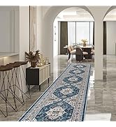 Hallway Washable Runner Rug - 2'6x14 Kitchen Rugs Entryway Rug Runner Vintage Soft Floor Mat Non ...