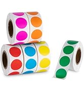 Hoewina 3000Pcs Colored Dot Stickers, 1