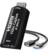 AMZHRLY 4K HDMI to USB 3.0 Video Capture Card 1080P 60FPS Cam Link Card Game Capture Card Adapter...