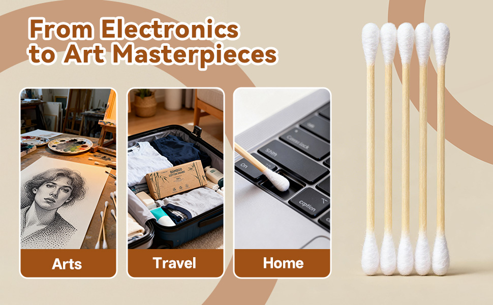 Bamboo Cotton Swabs