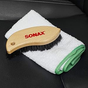 sonax car detailing interior brush textile fabric