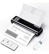 Rongta Portable Printer Wireless for Travel, F82 Inkless Bluetooth Thermal Printers, Compatible w...