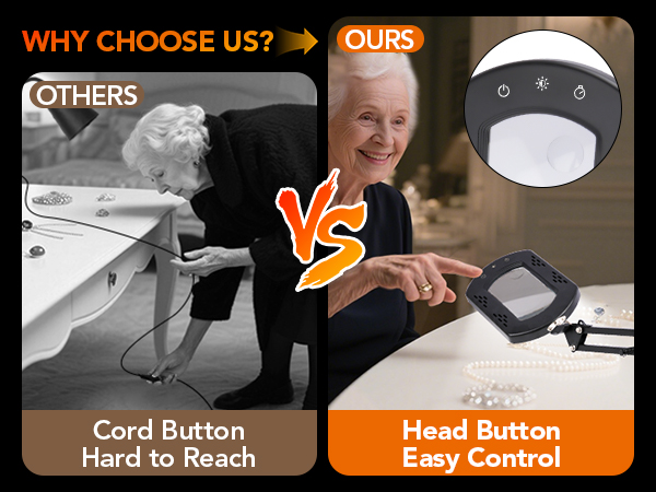 craft magnifying glass with light