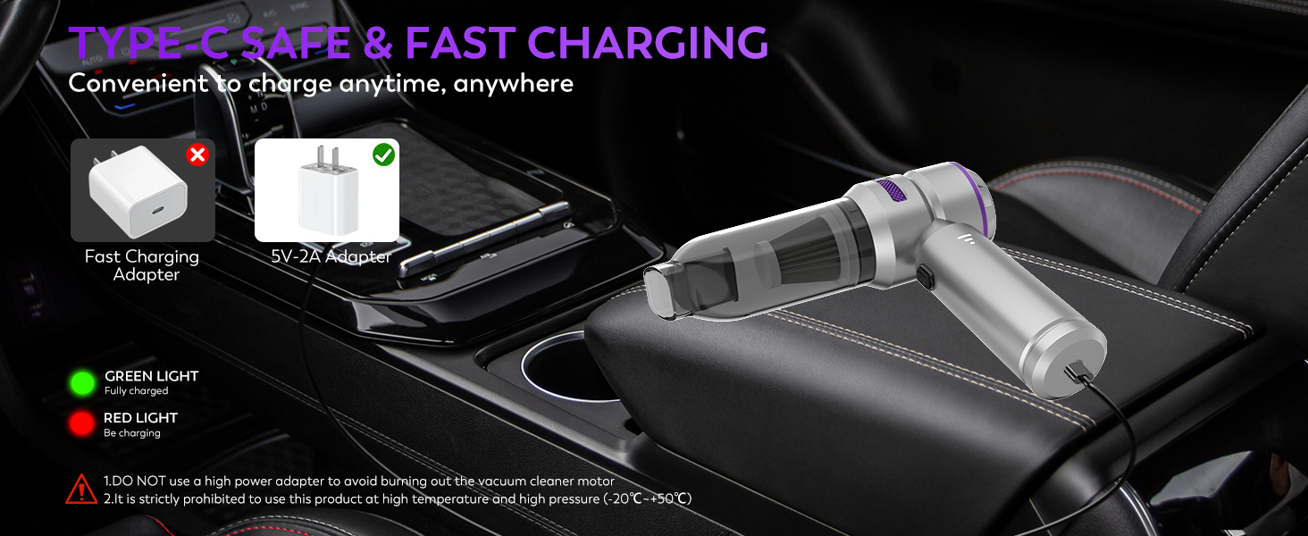 KedeeSparkle Handheld Car Vacuum Cleaner, 4 in 1 Cordless Vacuum Cleaner