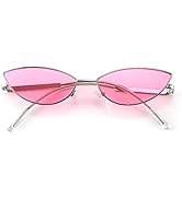 FEISEDY Fashion Designer Sunglasses Retro Small Petals Shape Arc Temple Design B2298
