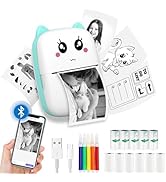 Funducts Mini Sticker Printer, Pocket Thermal Sticker Printer Machine, Thermal Bluetooth Sticker ...