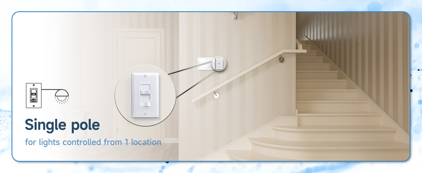 single pole dimmable switch