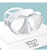 Adult Scuba Diving Mask, Anti-Fog Snorkel Goggles Tempered Glass Swim Mask Goggles with Nose Cove...