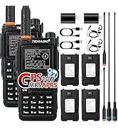 TIDRADIO TD-H9 10Watt GPS/APRS GMRS Radio Handheld(4PCS Battery),Web Upgrade,APP/PC Wireless Prog...