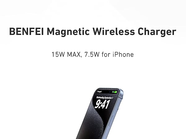 BENFEI Magnetic Wireless Charger 15w