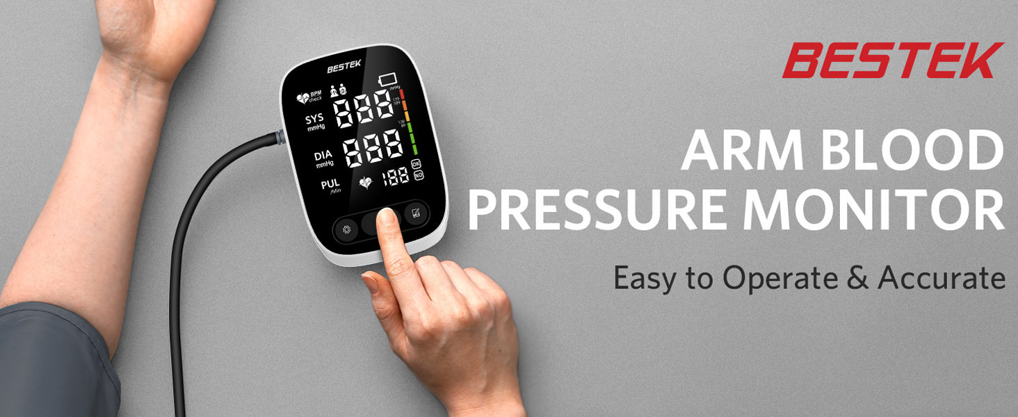 BESTEK ARM BLOOD PRESSURE MONITOR