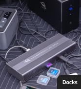 THUNDERBOLT 3 PRO DOCK TRAVEL DOCK 6 PORT HUB HDMI DUAL MONITOR UNIVERSAL CARD READER MAC PORTABLE