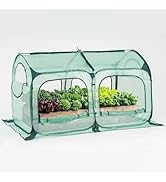 Pop up Greenhouse Tent Cover Tunnel Plant House,Large Gardening Flower Sunshine Room with Mesh Wi...