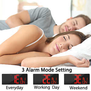 large digital wall clock with timer