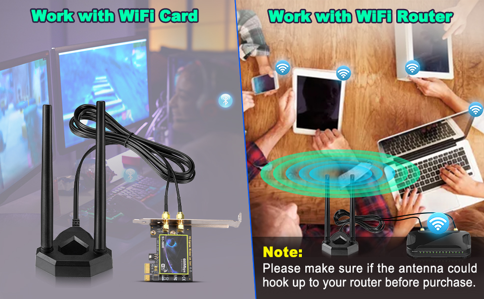 pc wifi antenna for pcie card