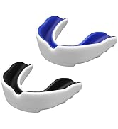 Sports Mouth Guard for Kids and Youth,2 Pcs Boys Girls Mouthguard with Case (BPA Free) for Boxing...