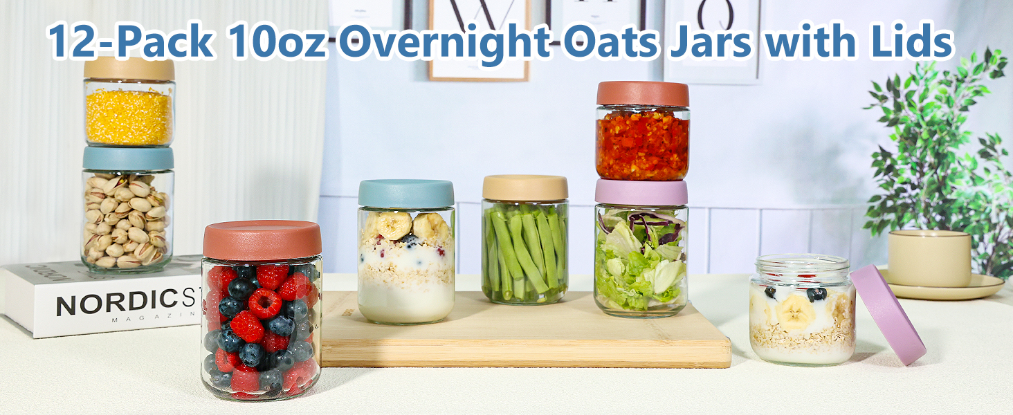 10oz glass jars