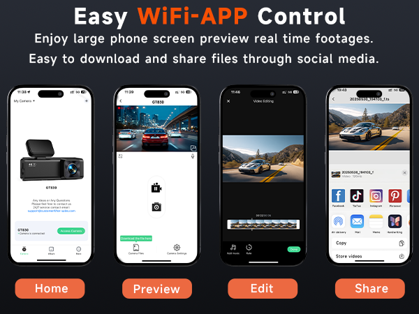 dash cam front and rear