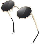 Sunier Round Sunglasses Men Women Shades Polarized Hippie Lennon Retro Circle UV400 Sun Glasses