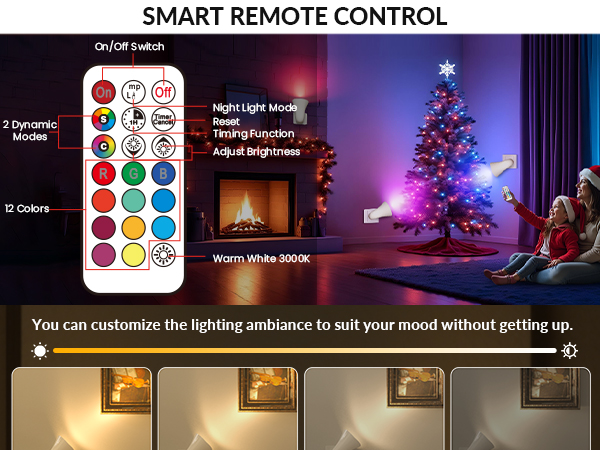 GU10 RGB Uplighting Spotlight with Remote Control