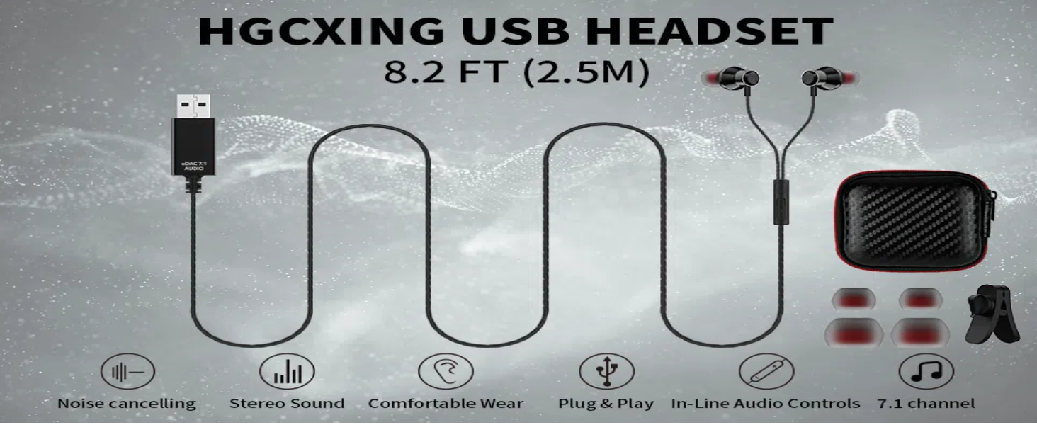 usb earbuds with microphone for pc