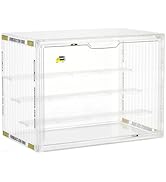 1PACK Acrylic Display Case - Clear Display for Collectibles, Home Decor, Magnetic Door, 4 Adjusta...