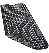 Linoows Bathtub and Shower Mats, 40x16 Inch Extra Large Non Slip Soft Bath Tub Mat with Suction C...