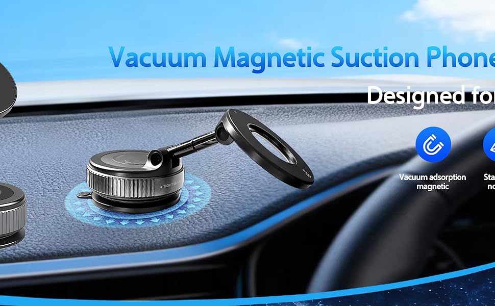 magnetic suction cup phone mount