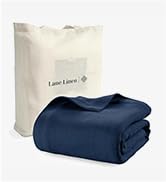 LANE LINEN Twin Size Cooling Blanket â?? Soft &amp;amp; Lightweight Cotton Blanket
