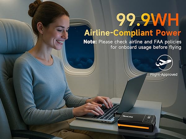 Portable Power Station 99.9Wh Power Bank for Camping Essentials Small Electric Generator