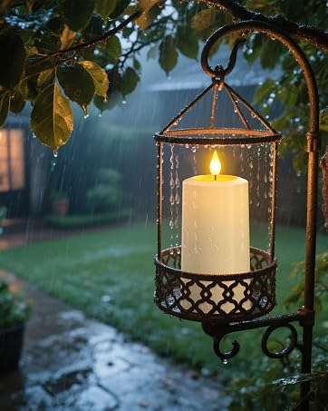 rechargeable pillar candles