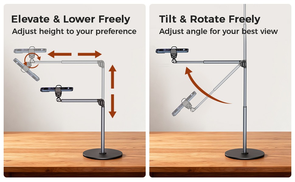 overhead phone mount overhead tripod for iphone phone stand for recording phone stand desk tripod