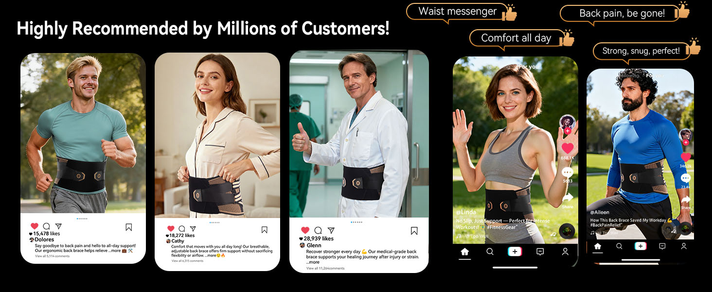 back belt support for men