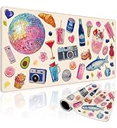 Mcapirivo Watercolor Stickers Gaming Mouse Pad 31.5
